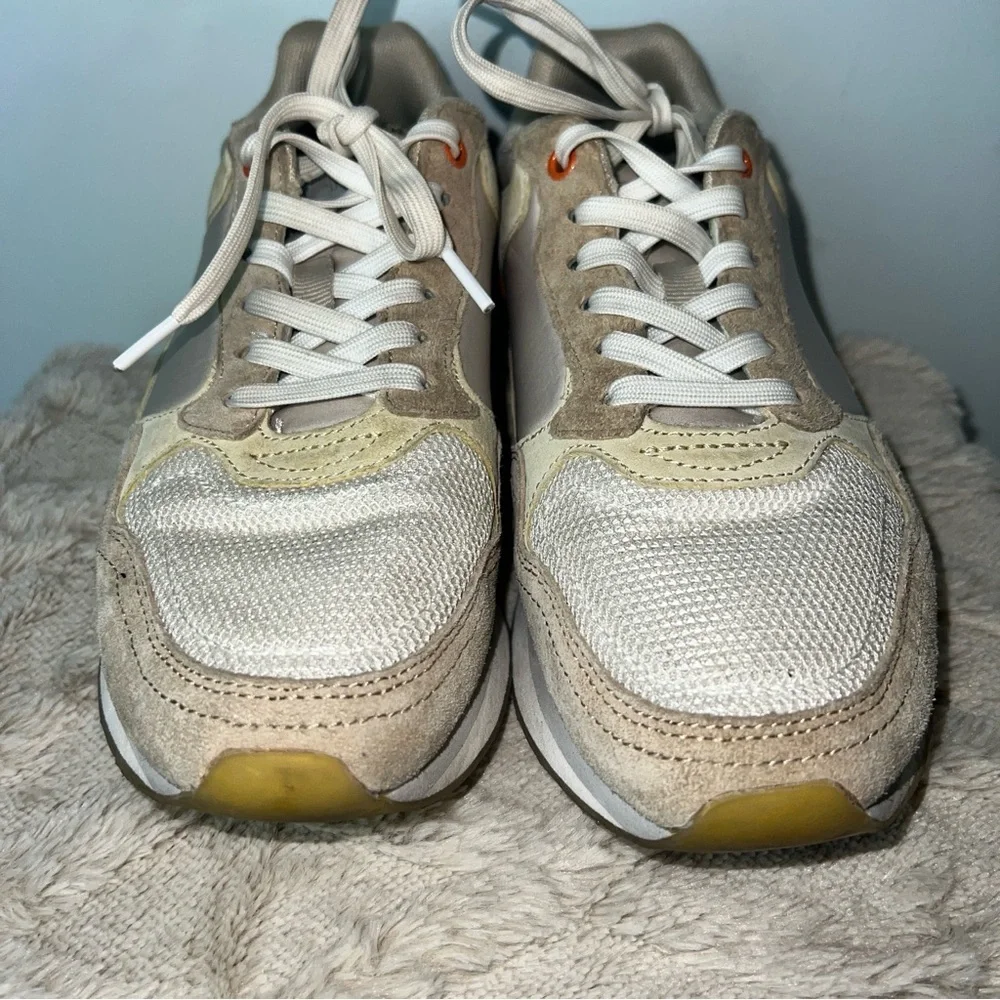 HOFF The Strand Sneakers Beige Suede Mesh Women’s Size 6.5 Anthropologie